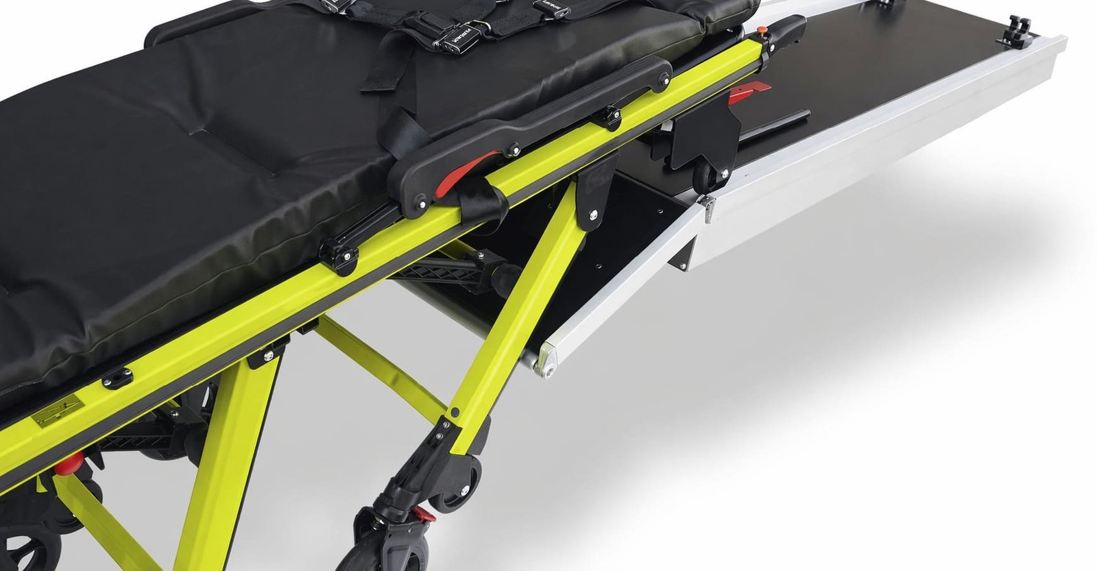 ambulance stretcher locking system