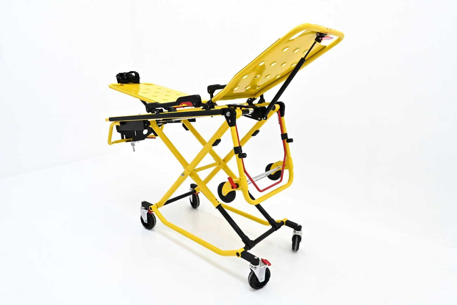 yellow ambulance stretcher