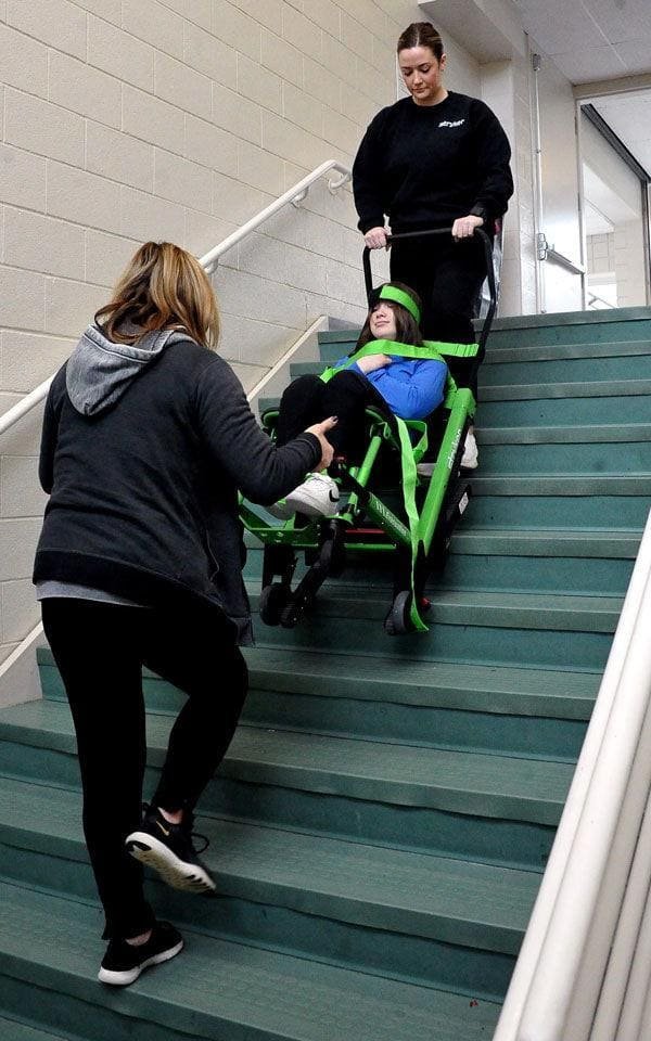 Evacuation chair for buildings