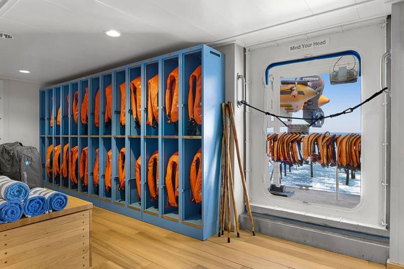 Proper life jacket storage