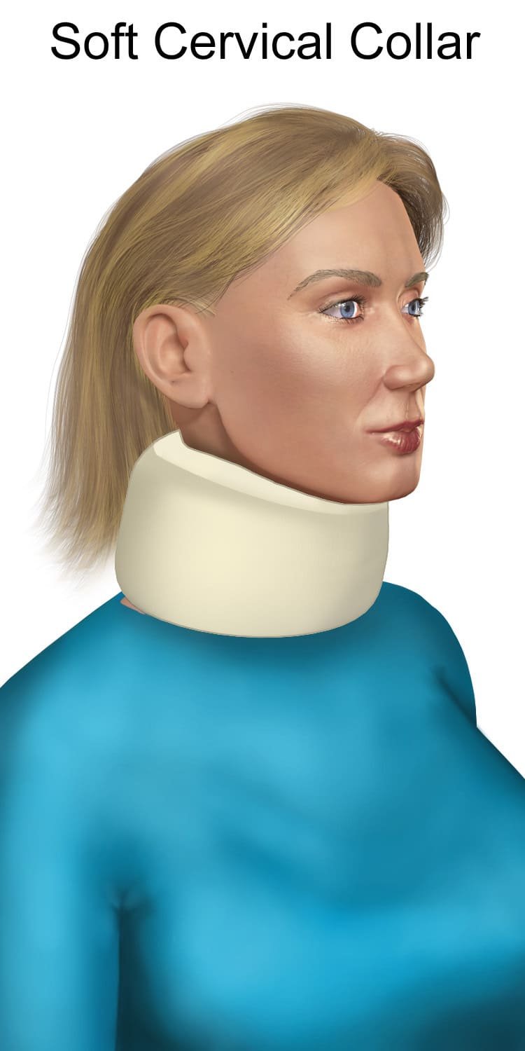 Soft cervical collar illustration